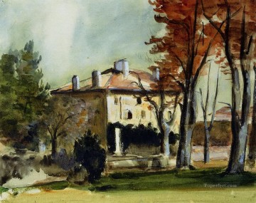 ジャ・ド・ブッファン・ポール・セザンヌのマナーハウスの風景 Oil Paintings
